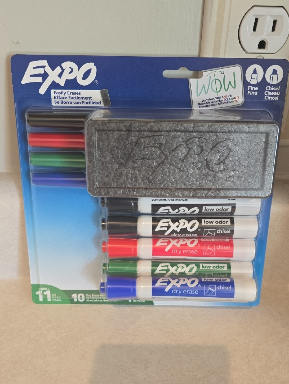 Expo Dry Erase Markers Plus Eraser Set